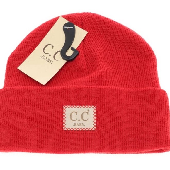 Infant Baby Assorted Oversize Logo Patch Knit Cuffed Beanie Skull Cap Hat NIP - Picture 6 of 9